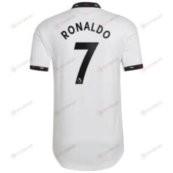 Cristiano Ronaldo 7 Manchester United 2022/23 Away Player Jersey - White