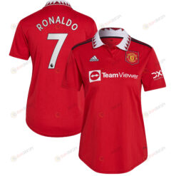 Cristiano Ronaldo 7 Manchester United Women 2022/23 Home Jersey - Red