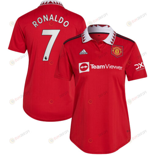 Cristiano Ronaldo 7 Manchester United Women 2022/23 Home Jersey - Red