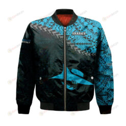 Cronulla-Sutherland Sharks Bomber Jacket 3D Printed Grunge Polynesian Tattoo