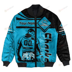 Cronulla-Sutherland Sharks Bomber Jacket 3D Printed Personalized Pentagon Style