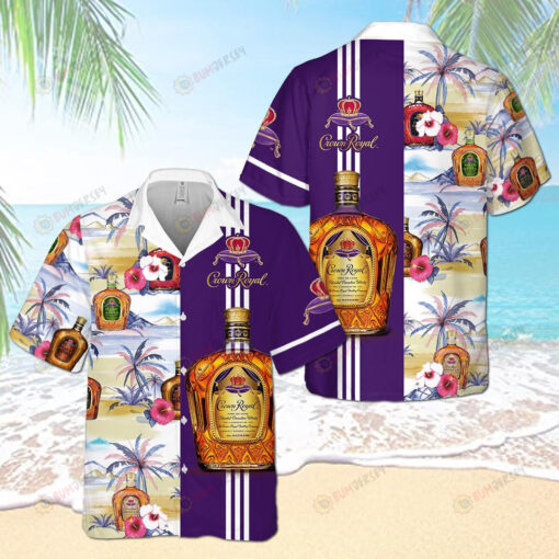 Crown Royal Beach - Mountain 3D Printed Hawaiian Shirt