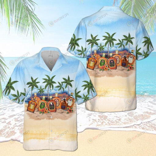 Crown Royal Beach Palm Hawaiian Shirt Summer Vibes