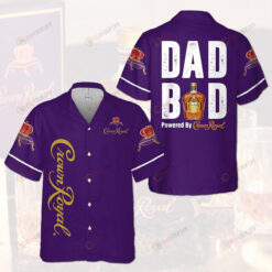 Crown Royal Dad Bad Hawaiian Shirt In Purple Color