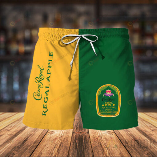 Crown Royal Regal Apple Whisky Hawaiian Shorts Summer Shorts Men Shorts - Print Shorts