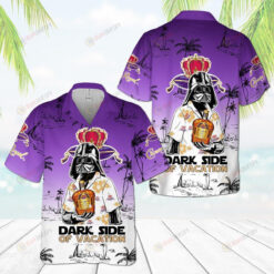 Crown Royal Star Wars Dark Side Of Vacation Hawaiian Shirt In Purple