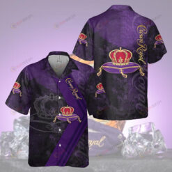 Crown Royal Wine Hawaiian Shirt In Purple Color