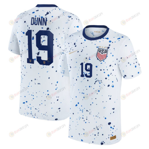 Crystal Dunn 19 USWNT 2023 Home Men Jersey - White