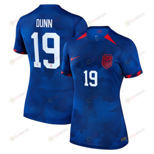 Crystal Dunn 19 USWNT Women 2023 Away Jersey - Royal