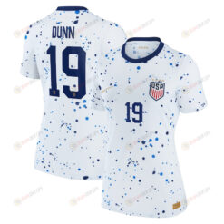 Crystal Dunn 19 USWNT Women 2023 Home Jersey - White