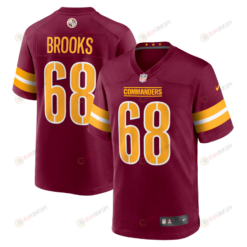 Curtis Brooks 68 Washington Commanders Game Men Jersey - Burgundy