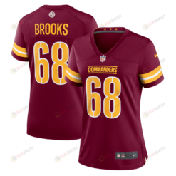 Curtis Brooks 68 Washington Commanders Women's Game Jersey - Burgundy