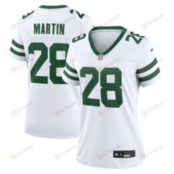 Curtis Martin 28 New York Jets Women's Player Game Jersey - White