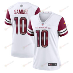 Curtis Samuel 10 Washington Commanders Women's Away Game Player Jersey - White