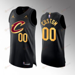 Custom 00 2022-23 Cavaliers Statement Edition Jersey Black