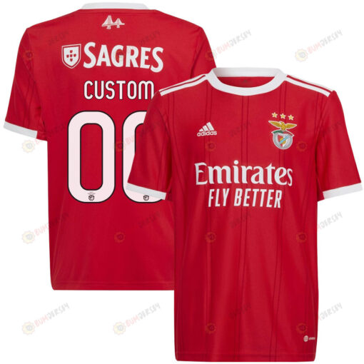 Custom 00 Benfica 2022/23 Home Men Jersey - Red