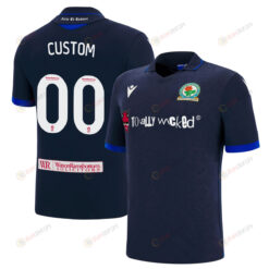 Custom 00 Blackburn Rovers 2022-23 Away Jersey - Navy