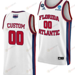 Custom 00 FAU Owls 2023 Final Four Basketball Men Jersey- White