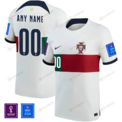 Custom 00 FIFA World Cup Qatar 2022 Patch Portugal National Team - Away Youth Jersey