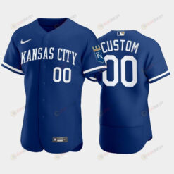 Custom 00 Kansas City Royals 2022-23 Blue Men's Jersey Jersey