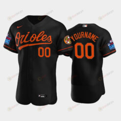 Custom 00 Little League Classic 2022-23 Baltimore Orioles Black Alternate Jersey