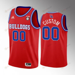 Custom 00 Louisiana Tech Bulldogs Red Jersey College Basketball Alternate