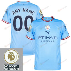 Custom 00 Manchester City 2022-2023 Home Men Jersey - Sky Blue