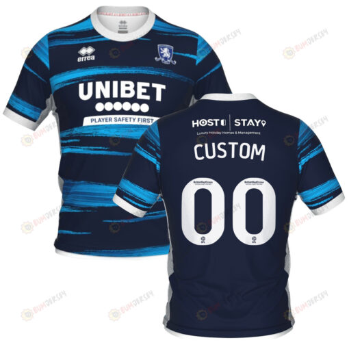 Custom 00 Middlesbrough 2022-23 Away Jersey - Navy/Blue