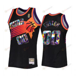 Custom 00 Phoenix Suns 75th Anniversary Diamond Jersey Black