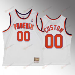 Custom 00 Phoenix Suns Alternate White Hardwood Classics Jersey