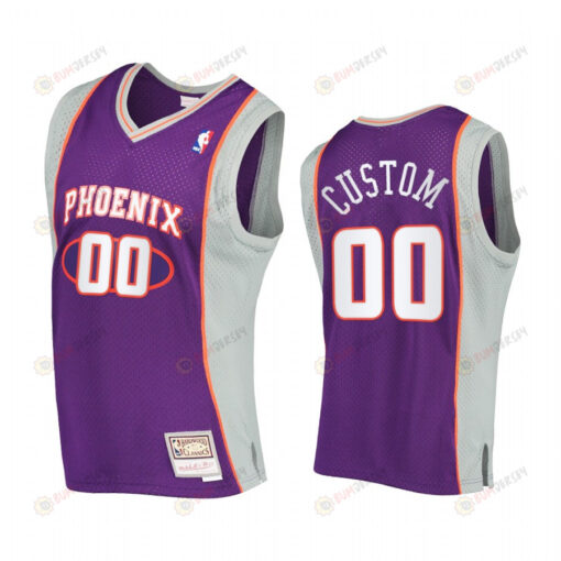 Custom 00 Phoenix Suns Hardwood Classics Jersey Purple