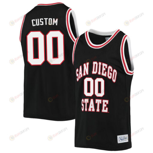 Custom 00 San Diego State Aztecs 2023 Basketball Jersey- Men Black