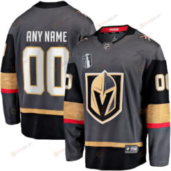 Custom 00 Vegas Golden Knights 2023 Stanley Cup Final Alternate Breakaway Jersey - Black