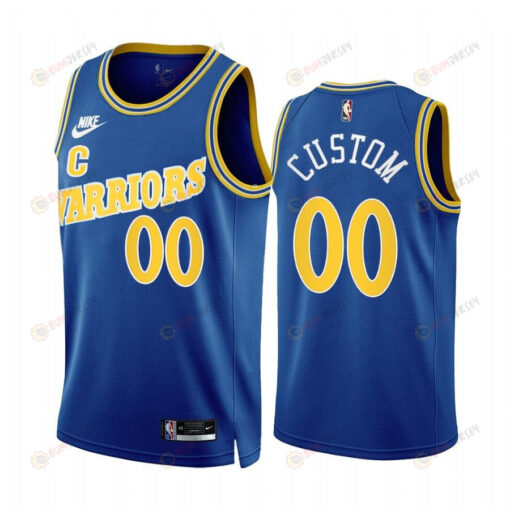 Custom 2022-23 Golden State Warriors Royal 00 Classic Edition Jersey - Men Jersey