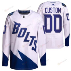 Custom 2022 Stadium Series Lightning 00 White Primegreen Jersey Jersey