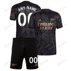 Custom Arsenal Away Kit 2022 - 2023 Men Jersey - Black