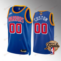 Custom Golden State Warriors 2022 Finals Jersey Royal 00 Classic Dub