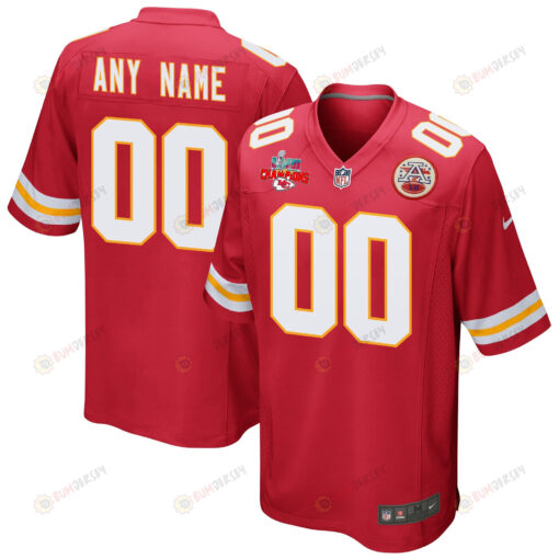 Custom Kansas City Chiefs Super Bowl LVII Champions 3 Stars Men's Jersey - White