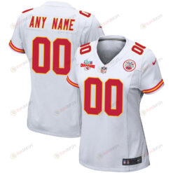 Custom Kansas City Chiefs Super Bowl LVII Champions 3 Stars WoMen's Jersey - White