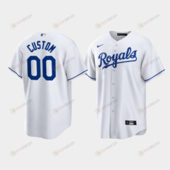 Custom Kansas City Royals White Home Player Jersey Jersey