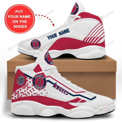 Custom Name Angels Basketball Air Jordan 13 Shoes Sneakers