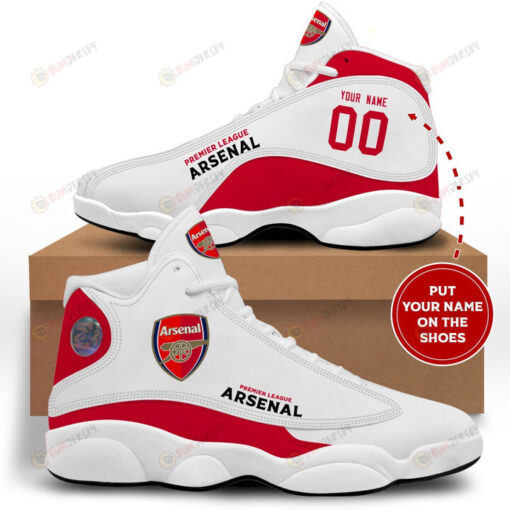 Custom Name Arsenal Air Jordan 13 Shoes Sneakers