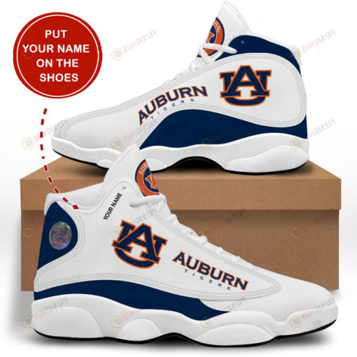 Custom Name Auburn Tigers Air Jordan 13 Shoes Sneakers