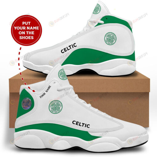 Custom Name Boston Celtics Air Jordan 13 Shoes Sneakers