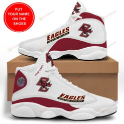 Custom Name Boston College Eagles Air Jordan 13 Shoes Sneakers