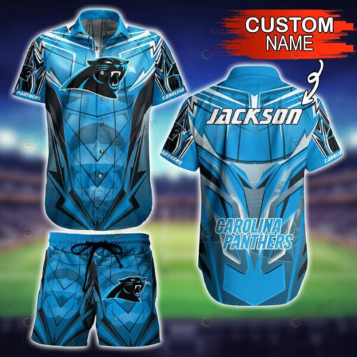 Custom Name Carolina Panthers 3D Printed Hawaiian Shirt