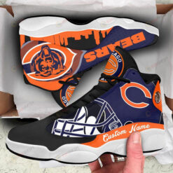 Custom Name Chicago Bears Pattern Air Jordan 13 Shoes Sneakers