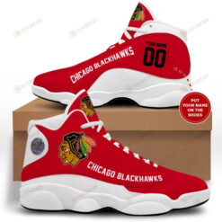 Custom Name Chicago Blackhawks Air Jordan 13 Shoes Sneakers