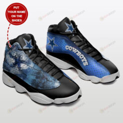 Custom Name Dallas Cowboys Logo Pattern Air Jordan 13 Shoes Sneakers