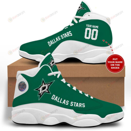 Custom Name Dallas Stars Air Jordan 13 Shoes Sneakers